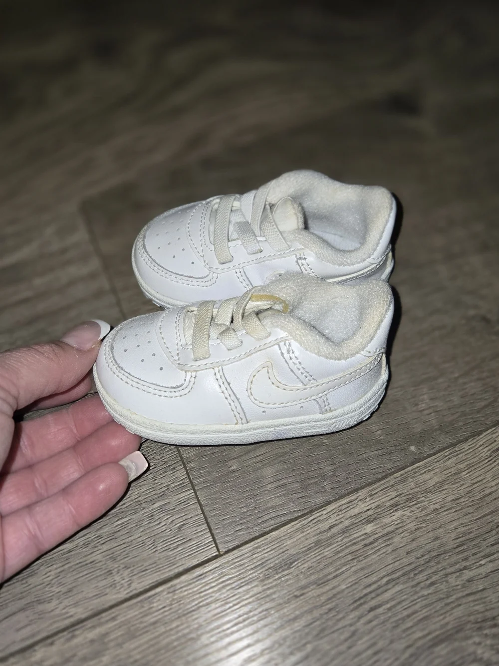 Nike White Toddler Sneakers - Classic Lace-Up Style